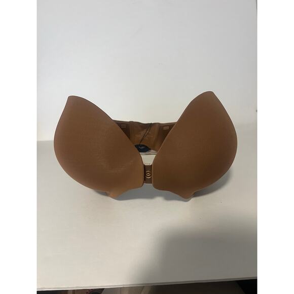 NWT Evelyn & Bobbie Women's Everyday Bustier Strapless Bra Brown 08.08.078 (32G) - Picture 2 of 10